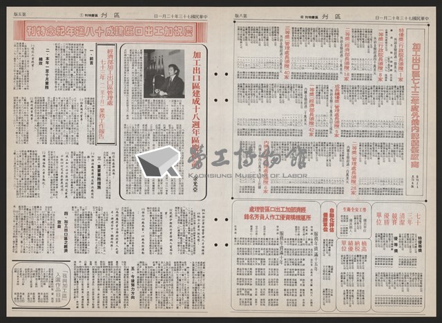 《加工出口區區刊半月刊合訂本》第193期至第338期藏品圖，第235張