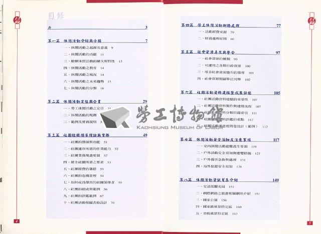 《勞工休閒活動實務手冊》藏品圖，第5張