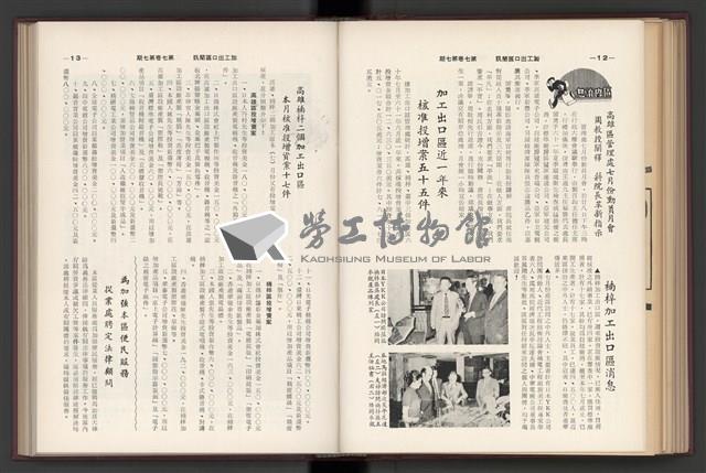 《加工出口區簡訊合訂本》第7卷第1期至第12期(數位)藏品圖，第162張