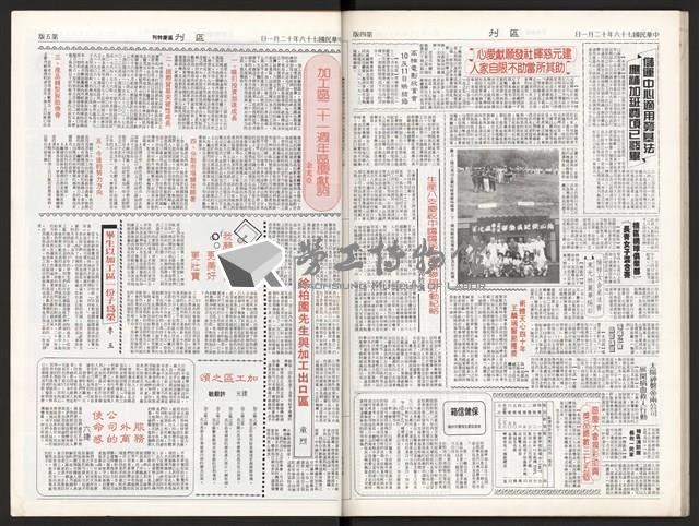 《加工出口區區刊半月刊合訂本》第339期至第374期藏品圖，第63張