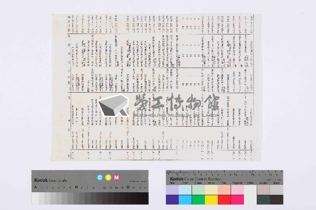 某年8月份活動時程表藏品圖，第2張