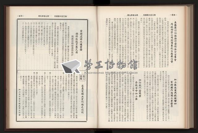 《加工出口區簡訊合訂本》第9卷第1期至第12期(數位)藏品圖，第202張