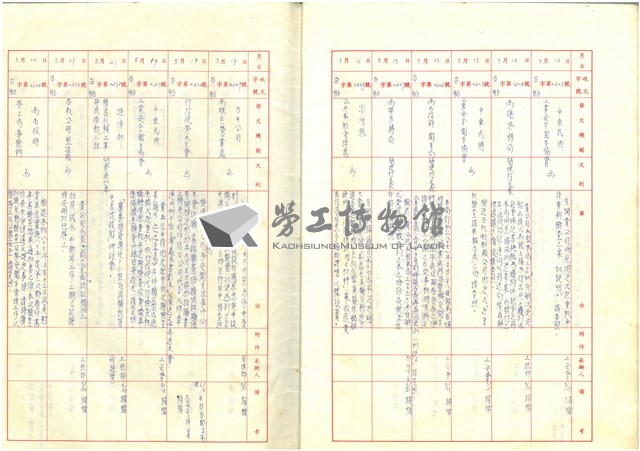 臺機公司民國86年收文簿藏品圖，第22張