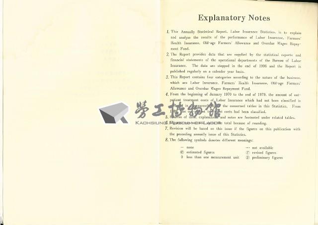 《中華民國八十五年勞工保險統計年報》藏品圖，第6張