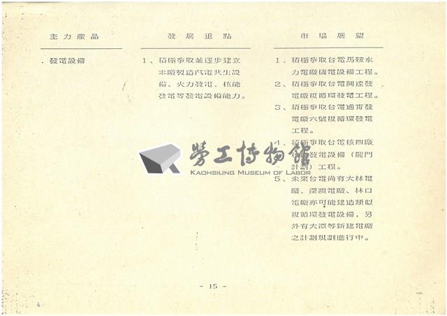〈附件五〉重機廠延後標售補充說明資料影本藏品圖，第6張