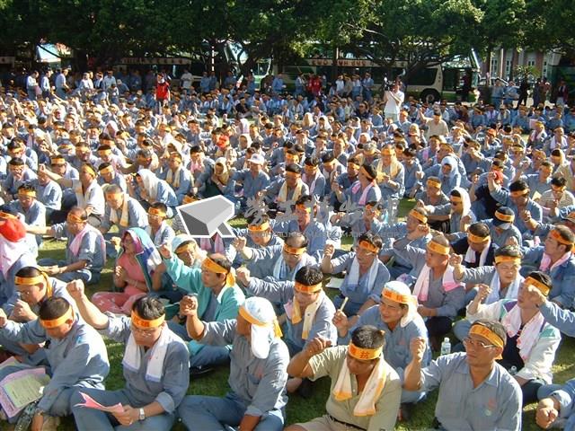 中鋼2003年廠內靜坐抗議照片藏品圖，第5張