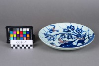 青花釉裡紅花鳥盤藏品圖，第3張