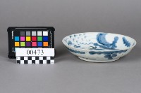 青花過牆龍紋盤藏品圖，第2張