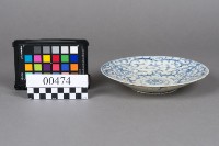 青花草紋盤藏品圖，第1張