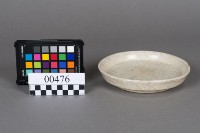 冰裂紋白瓷盤藏品圖，第1張