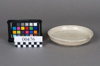 冰裂紋白瓷盤藏品圖，第2張