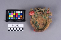 雕花桃形木盤藏品圖，第3張