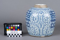 青花雙喜瓷罐藏品圖，第3張