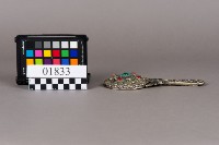 鑲珠銀鏡藏品圖，第1張