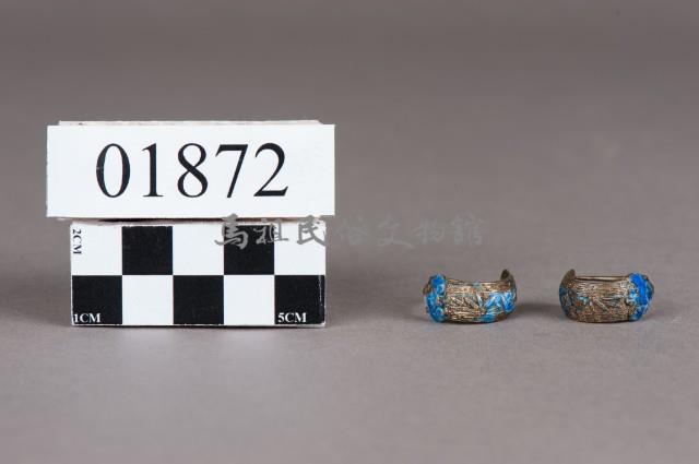 銀耳環一對藏品圖，第1張