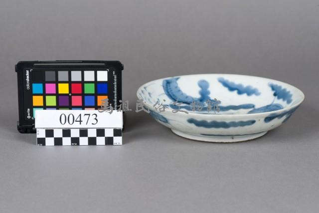 青花過牆龍紋盤藏品圖，第1張