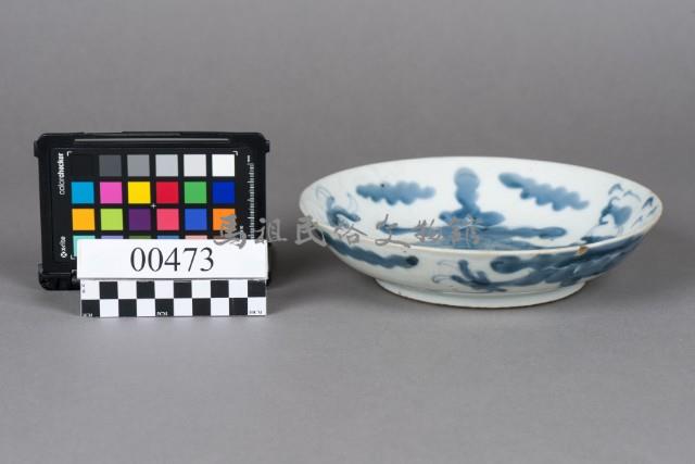 青花過牆龍紋盤藏品圖，第4張