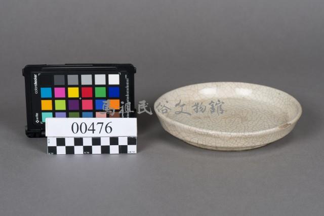 冰裂紋白瓷盤藏品圖，第2張