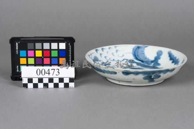 青花過牆龍紋盤藏品圖，第2張