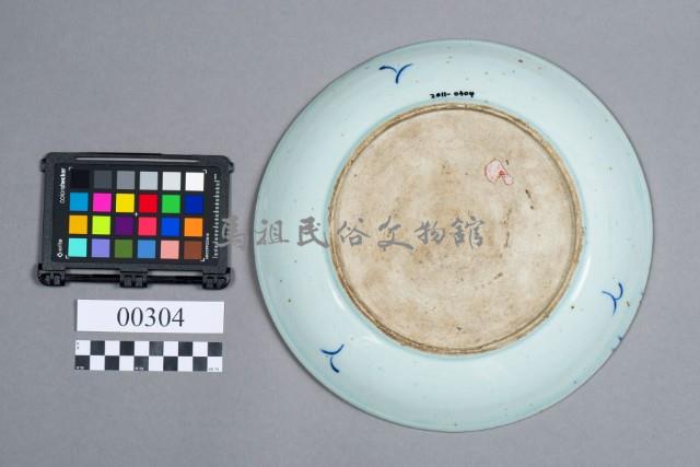 青花釉裡紅花鳥盤藏品圖，第6張