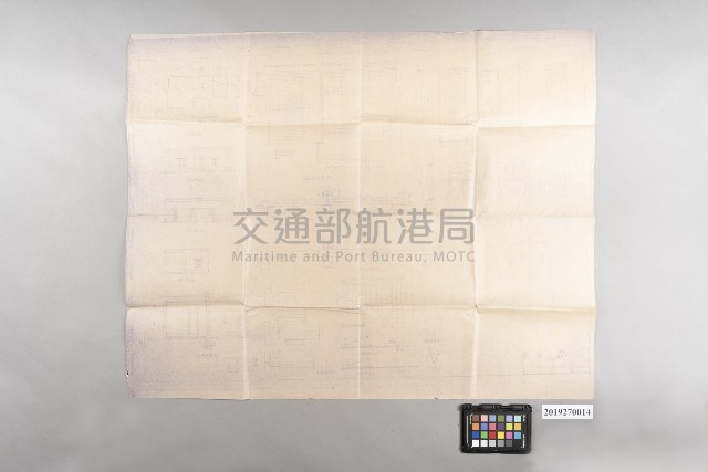 綠島燈塔主任管理員宿舍屋頂修理設計圖藏品圖，第1張