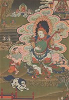 持國天王 - 《唐卡藝術》選集藏品圖，第1張