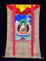 釋迦牟尼佛(貼花唐卡)藏品圖，第1張