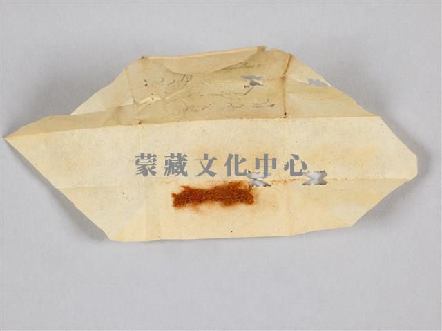 宗喀巴大師法帽布片藏品圖，第3張