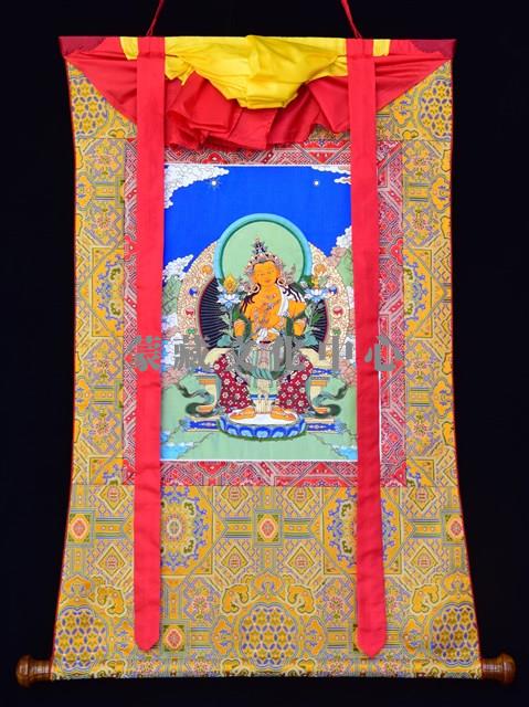 彌勒佛(貼花唐卡)藏品圖，第1張