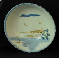 彩繪風景印花大湯碗藏品圖，第1張