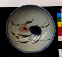 彩繪花卉湯碗藏品圖，第1張