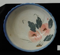 彩繪花卉大湯碗藏品圖，第1張