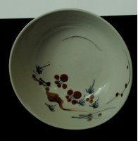 彩繪花卉大湯碗藏品圖，第1張