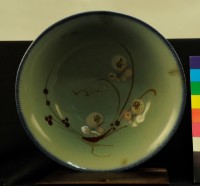 彩繪花卉大湯碗藏品圖，第1張