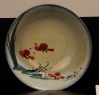 彩繪花卉大湯碗藏品圖，第1張