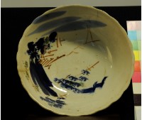 彩繪風景大湯碗藏品圖，第1張