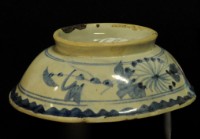 青花花卉湯碗藏品圖，第1張