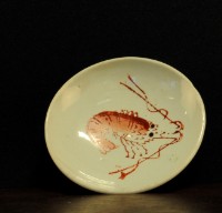 紅蝦瓷碟藏品圖，第1張