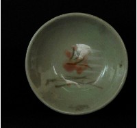 彩繪花卉小陶碟藏品圖，第1張