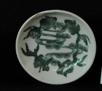 轉印金魚紋小瓷碟藏品圖，第1張