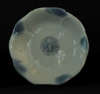 青花印花紋花卉小盤藏品圖，第1張