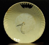 印模鶴鳥盤藏品圖，第1張