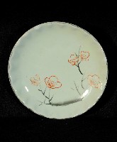 模印金邊花紋小碟藏品圖，第1張