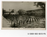 Student's morning assembly of Tainan Meiji Elementary school postcard Collection Image, Figure 1, Total 2 Figures