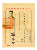 程朝輝1961年〈臺灣省立臺南高級工業職業學校畢業證明書〉藏品圖，第1張