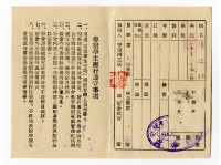臺灣省立工學院「44年度第貳學期學生住舍證」藏品圖，第2張
