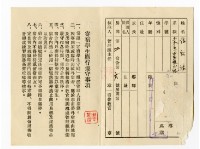 臺灣省立成功大學「45年度第壹學期學生住舍證」藏品圖，第2張