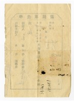 臺灣省立成功大學「學生准假證」藏品圖，第2張