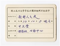 〈新鮮人之夜〉照片紀錄卡藏品圖，第1張