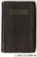 《七位對數表及諸數值表》藏品圖，第1張